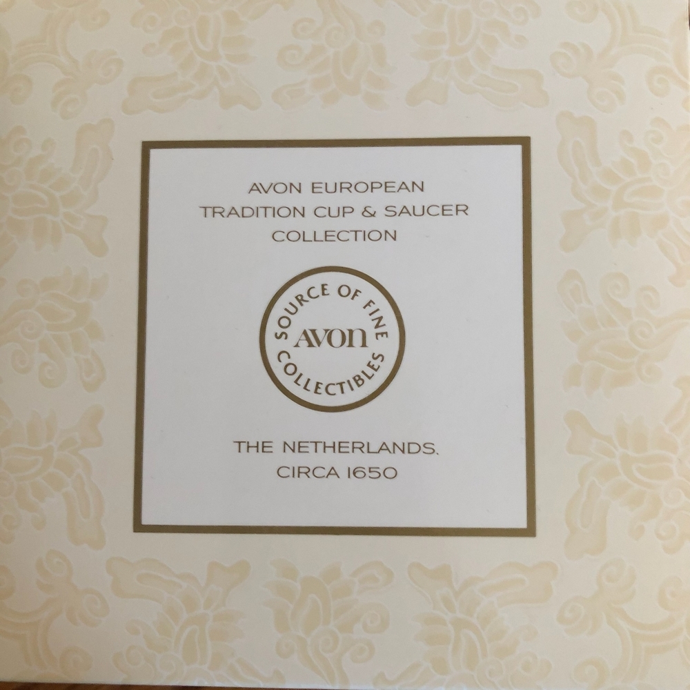 Avon European Tradition Cup & Saucer The Netherlands Collection Circa 1650 - Picture 8 of 12